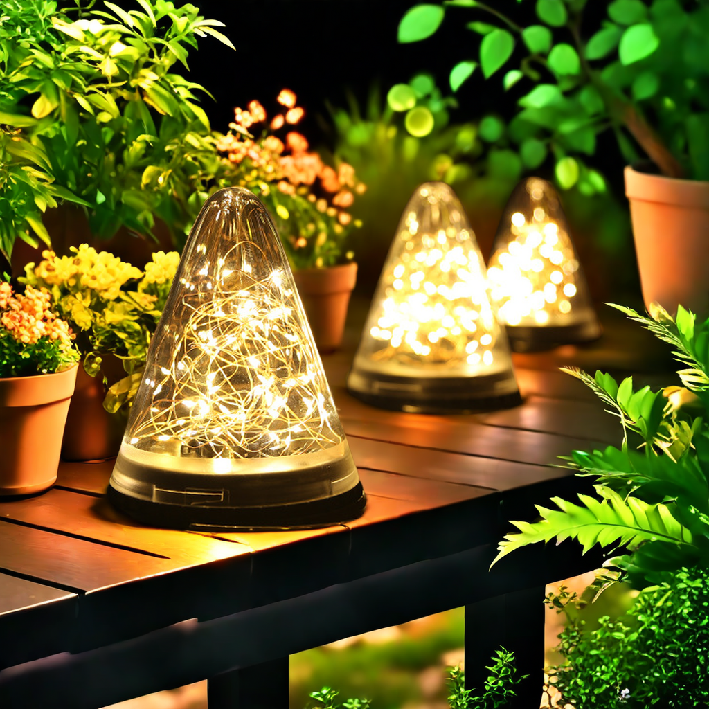 Outdoor solar lights waterproof garden fence courtyard holiday atmosphere light