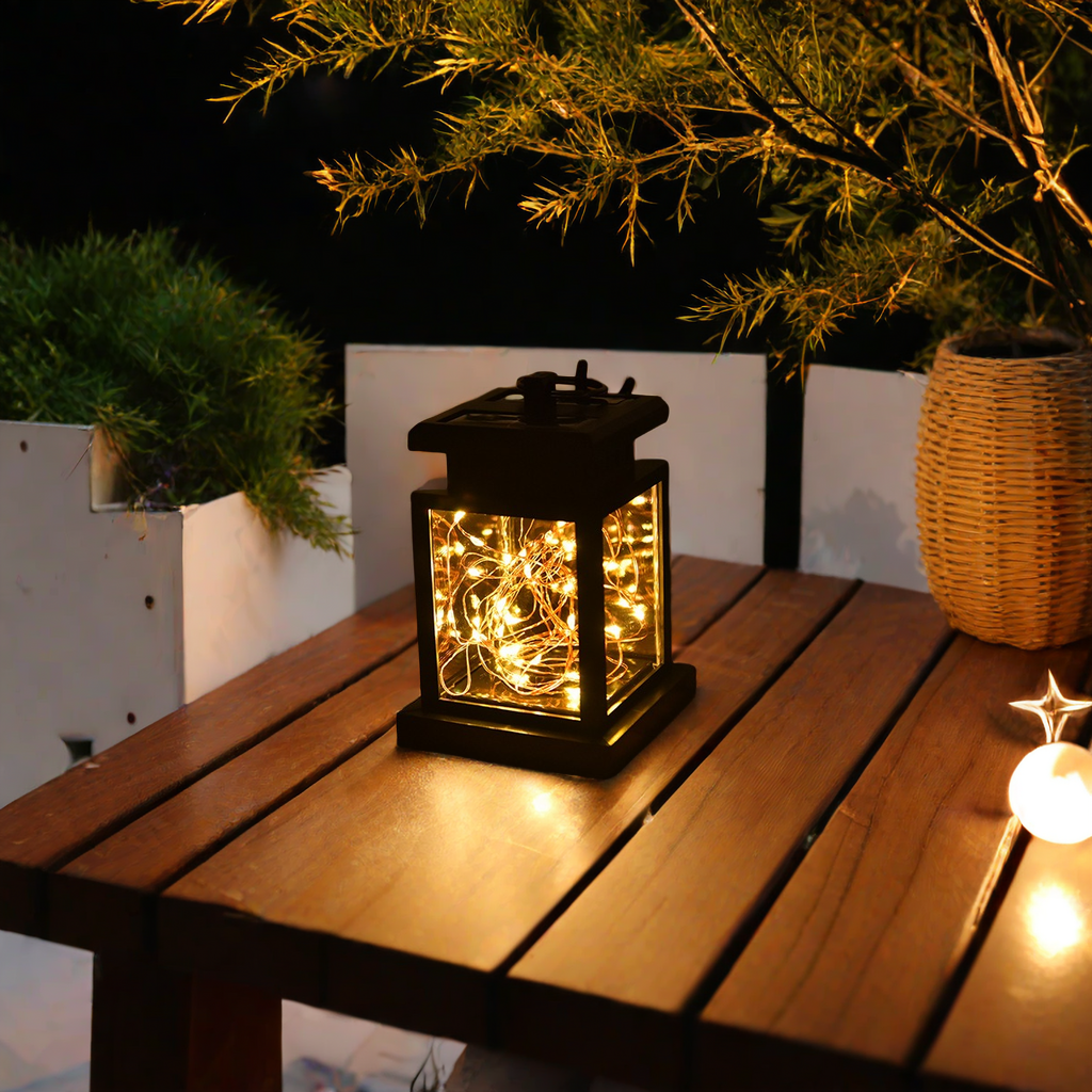 Solar lights, outdoor garden decorative hanging lights home courtyard hanging tree led courtyard night light