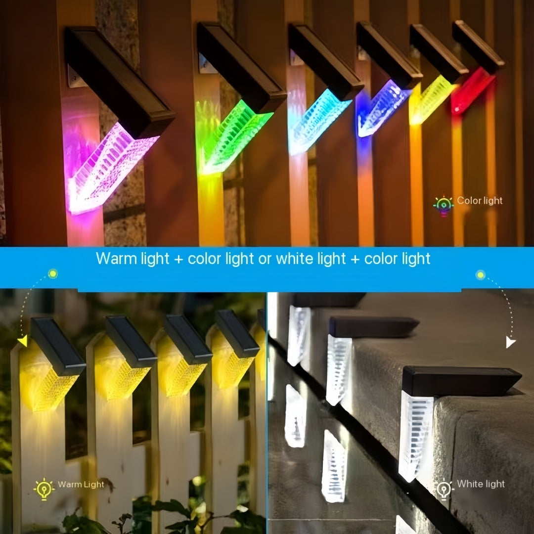 Solar Lights outdoor stair lights waterproof garden fence decorated