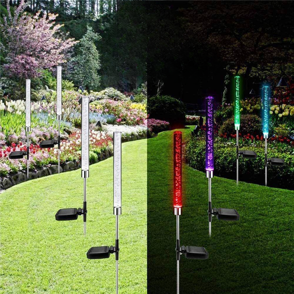 Holiday Solar Lights outdoor ground stakes lights waterproof garden fence courtyard lawn