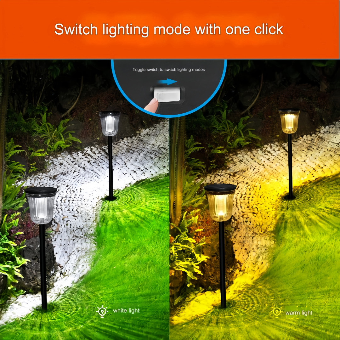 Solar lamps outdoor garden lantern housing villa LED lighting garden decorative landscape plug ground light lawn