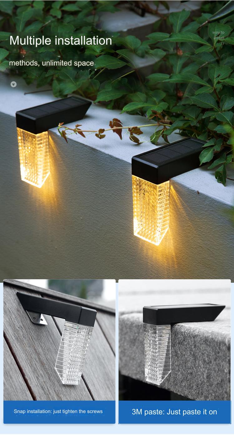 Solar Lights outdoor stair lights waterproof garden fence decorated