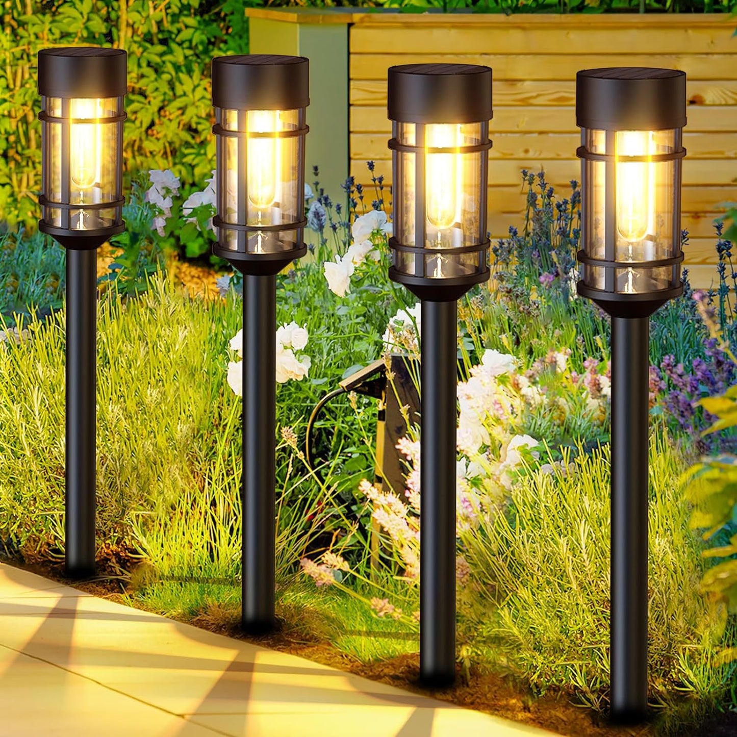 Holiday Solar Lights outdoor path lights waterproof garden fence courtyard