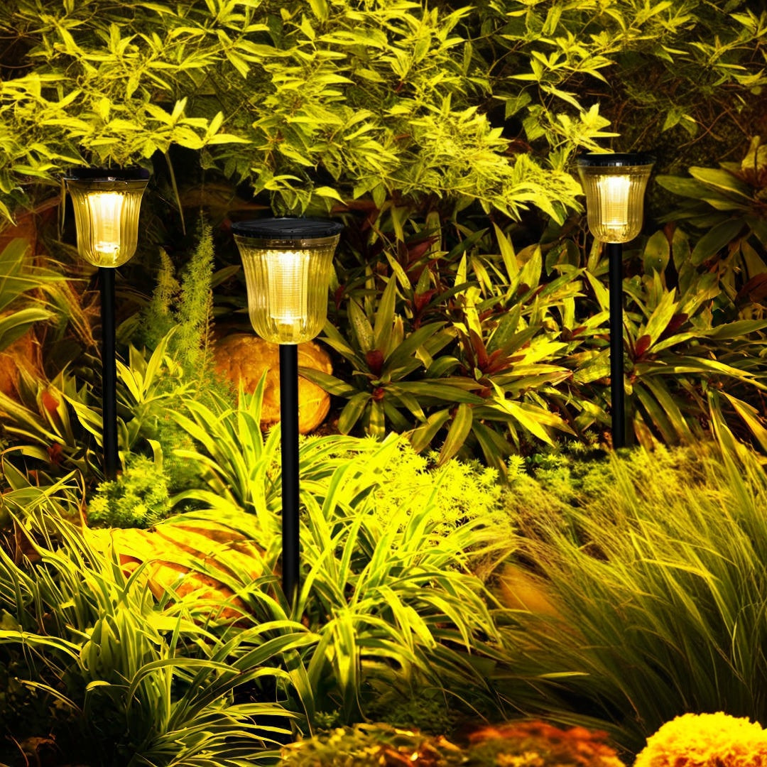 Solar lamps outdoor garden lantern housing villa LED lighting garden decorative landscape plug ground light lawn