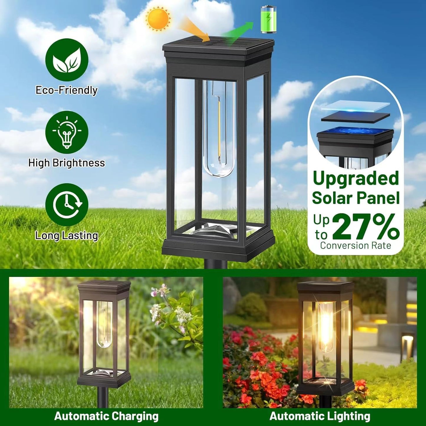 Holiday Solar Lights outdoor lights waterproof garden fence courtyard