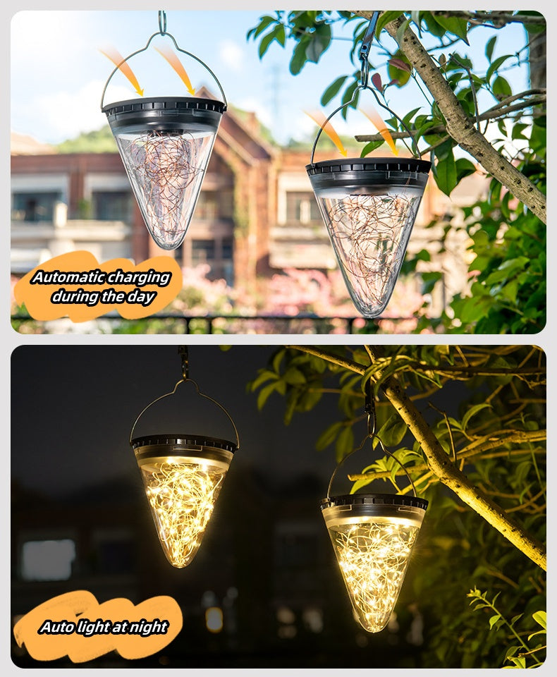 Outdoor solar lights waterproof garden fence courtyard holiday atmosphere light